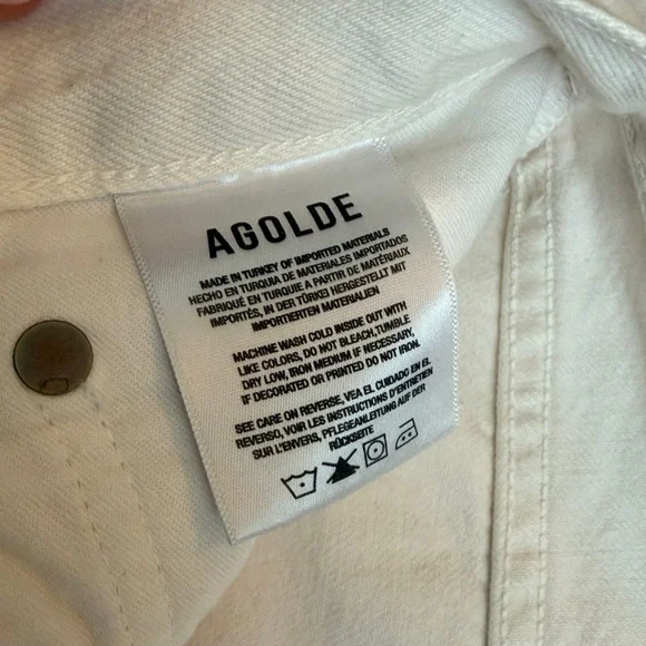 Agolde 90s Jean. Cream colorway. - Picture 4 of 7